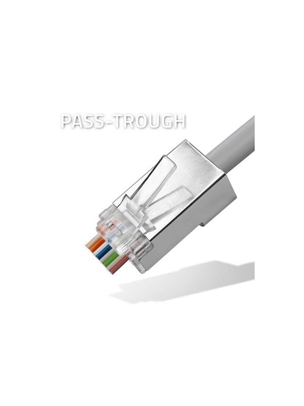 Qoltec network connector - silver