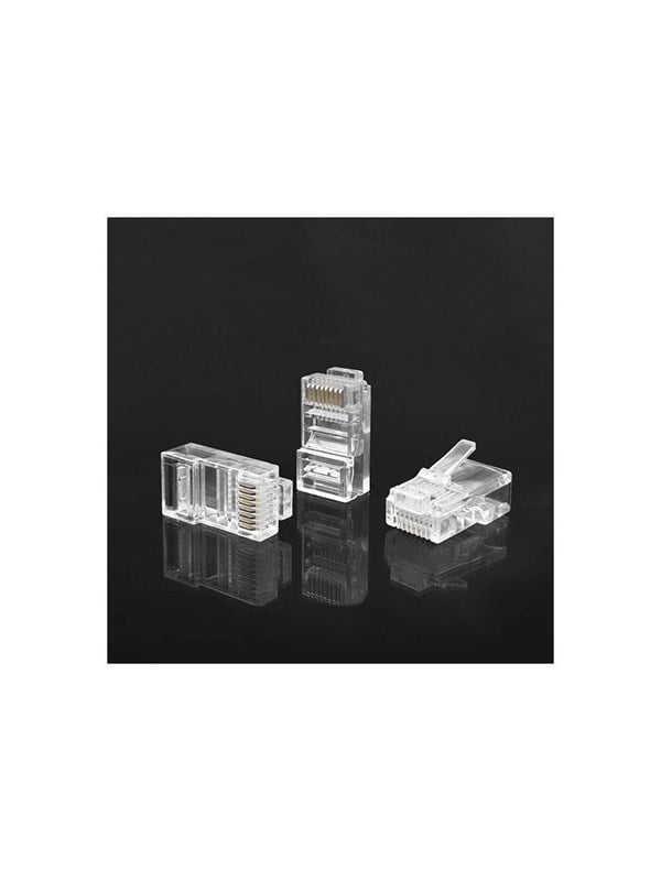 Qoltec Plug Modulaire Connector RJ45 |     Cat5E |     Utp |     Vergulde contactpunten |     100 stuks