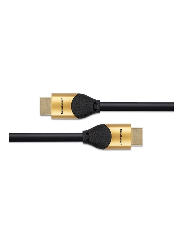 Qoltec HDMI V2.1 ultrahoogwaardige 8K-kabel |     60 Hz |     28Awg |     Goud |     3m