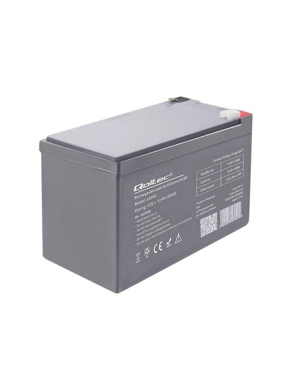 Qoltec 53049 - UPS battery - Lead Acid - 12 Ah