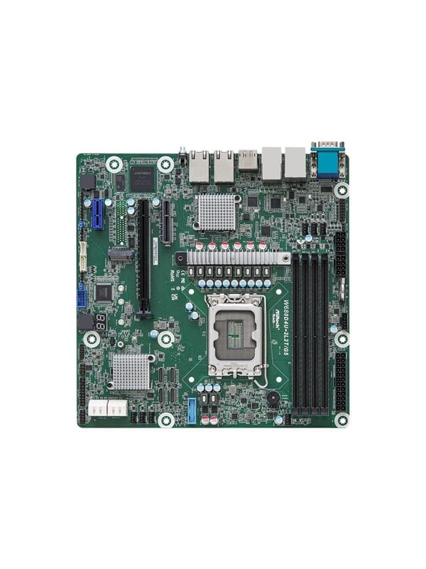ASRock Rack W680D4U-2L2TG5 - motherboard - micro ATX - LGA1700 Socket - W680 Mainboard - Intel W680 - Intel LGA1700 - DDR5 RAM - Micro-ATX