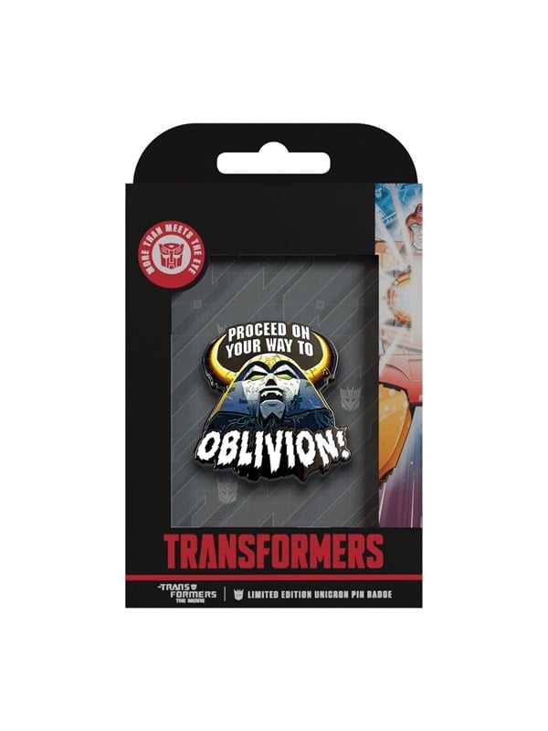 Transformers -  The Movie Unicron-badge - 40th Anniversary - 45 x 45 mm - Pin  Button