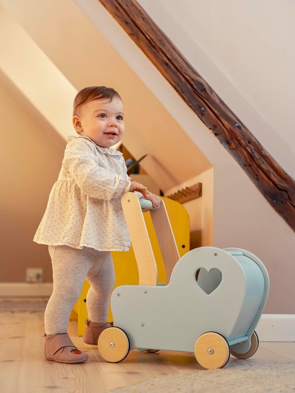 Moover Puppenwagen mit Herz - Grn