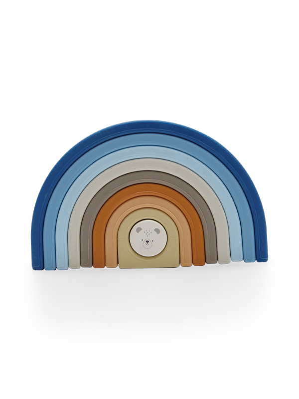 Moover Silikon-Regenbogen-Spielzeug - Blauer Br