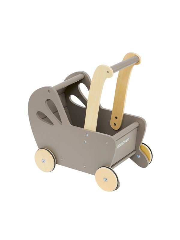 Moover Puppenwagen - Grau flach verpackt