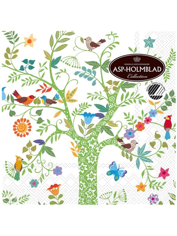 Asp-Holmblad 20stk Servietter 33cm 3-lag TREE OF LIFE