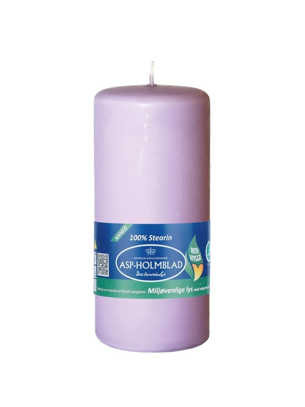 Asp-Holmblad Emissionsarme Stumpenkerze Lavendel