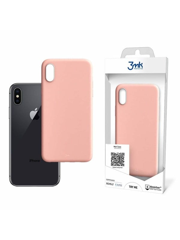 3MK Apple iPhone Xs Max - Matt Case lychee (Apple iPhone XS Max), Smartphone Hülle, Rosa, Pink - Bild 3