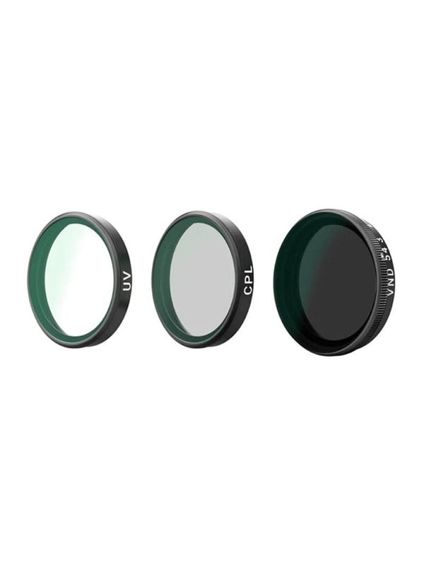 TELESIN Quick Release Lens Filterset voor DJI OSMO Action 6 Inclusief CPL ND8 ND16 ND32 UV VND Filter Frame Compatibel met DJI A