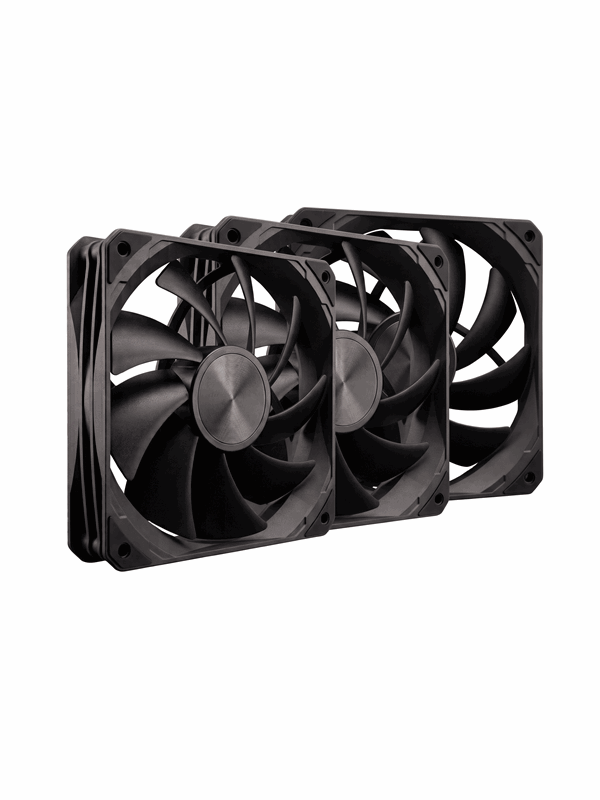 DUTZO F120 Performance 3-pack - Gehuselfter - 120mm - Schwarz - 33 dBA