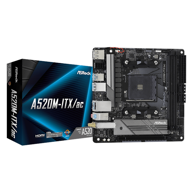 ASRock A520M-ITX/ac motherboard