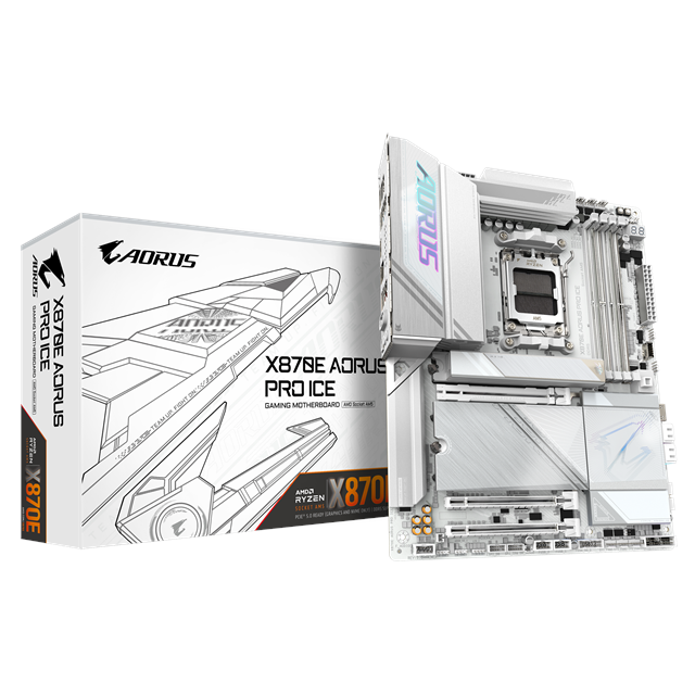 Gigabyte X870E Aorus Pro Ice motherboard