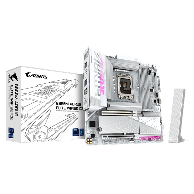 Gigabyte B860M Aorus Elite WiFi6E ICE motherboard