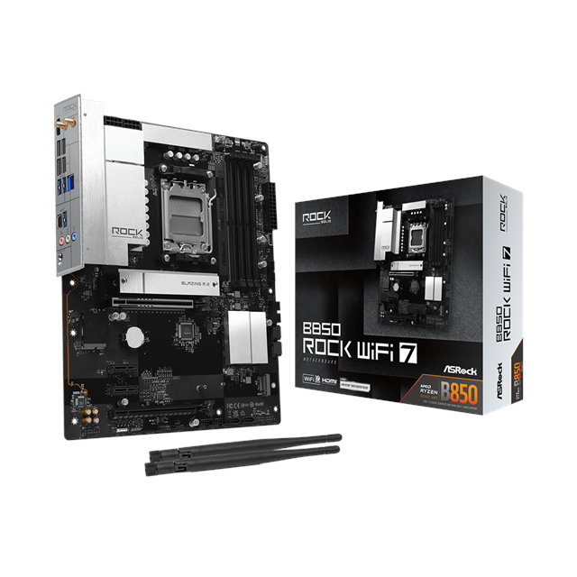 ASRock B850 Rock WiFi 7 motherboard