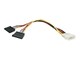 Stromkabel (Intern) - StarTech.com LP4 zu 2 SATA Internal Strom Splitter Kabel - PYO2LP4SATA