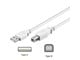 USB Kabel - Pro USB-A <-> USB-B 2.0 - 1m - Weiß - 4040849961861