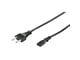 Stromkabel (Extern) - Pro Stromkabel C7 (2 pins) - Schwarz - 5m - Gerade - 4040849950391