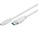 USB Kabel - Pro USB-A <-> USB-C - 1m - USB 3.0 - Weiß - PUSB3.2G1-AC-WHT-1M