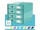 Archivierung und Aufbewahrung - Leitz Click & Store WOW Schubladenset (4 Schubladen) Eisblau - 60490051