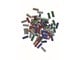 Haus & Garten - Bosch Glue Sticks, 7 x 20 mm, 70 pcs, Glittermix - 2608002006