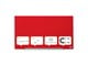 Konferenz und Präsentation - Nobo Impression Pro Whiteboard Glas Widescreen 31" Rot - 1905183