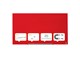Konferenz und Präsentation - Nobo  Impression Pro Whiteboard Glas Widescreen 45" Rot - 1905184