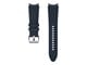 Handys - Anderes Zubehör - Samsung Watch Strap Hybrid Leather Band 20mm M/L - Navy - ET-SHR89LNEGEU