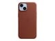 Handys - Cover & Cases - Apple iPhone 14 Leather Case with MagSafe - Umber - MPP73ZM/A