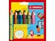 Hobby-Zubehör - STABILO woody Arty 3 in 1 cardboard wallet of 6 pens incl. a sharpener - 208550