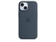 Handys - Cover & Cases - Apple iPhone 15 Silicone Case with MagSafe - Storm Blue - MT0N3ZM/A