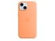 Handys - Cover & Cases - Apple iPhone 15 Silicone Case with MagSafe - Orange Sorbet - MT0W3ZM/A