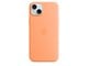 Handys - Cover & Cases - Apple iPhone 15 Plus Silicone Case with MagSafe - Orange Sorbet - MT173ZM/A