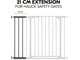 Babypflege - Hauck Safety Gate Extension 21 cm dark grey - 597965