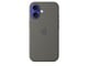 Handys - Cover & Cases - Apple iPhone 16 Silicone Case with MagSafe - Stone Gray - MYY33ZM/A
