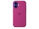 Handys - Cover & Cases - Apple iPhone 16 Silicone Case with MagSafe - Fuchsia - MYY53ZM/A