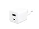Handys - Adapter und Ladegeräte - empower by PanzerGlass Turbo 35W Charger incl. USB-C + USB-A | EU Plug | Silver White - EM94326