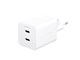 Handys - Adapter und Ladegeräte - empower by PanzerGlass Turbo 45W Charger incl. 2 x USB-C | EU Plug | Silver White - EM58685
