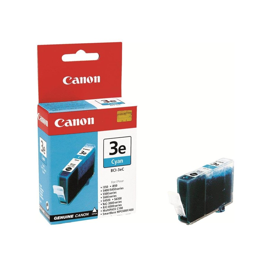 Druckerzubehör - Tinte & Toner - Canon BCI-3E / 4480A002 Cyan - Tintenpatrone Cyan - 4480A002