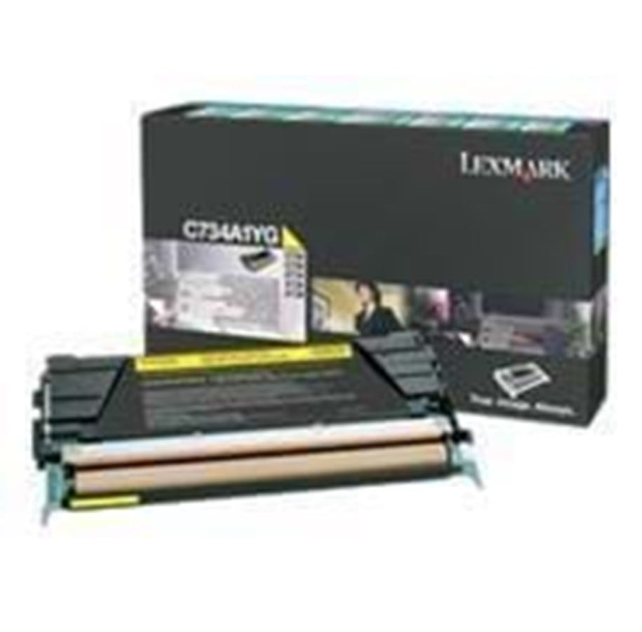 Druckerzubehör - Tinte & Toner - Lexmark C734A1YG Toner Yellow - Tonerpatrone Gelb - C734A1YG