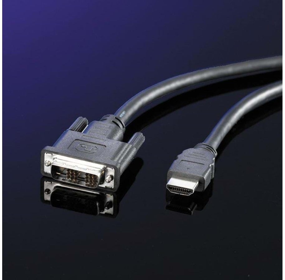 Display Kabel - Roline DVI-D -> HDMI 2.0 Meter M/M - 11.04.5522-20
