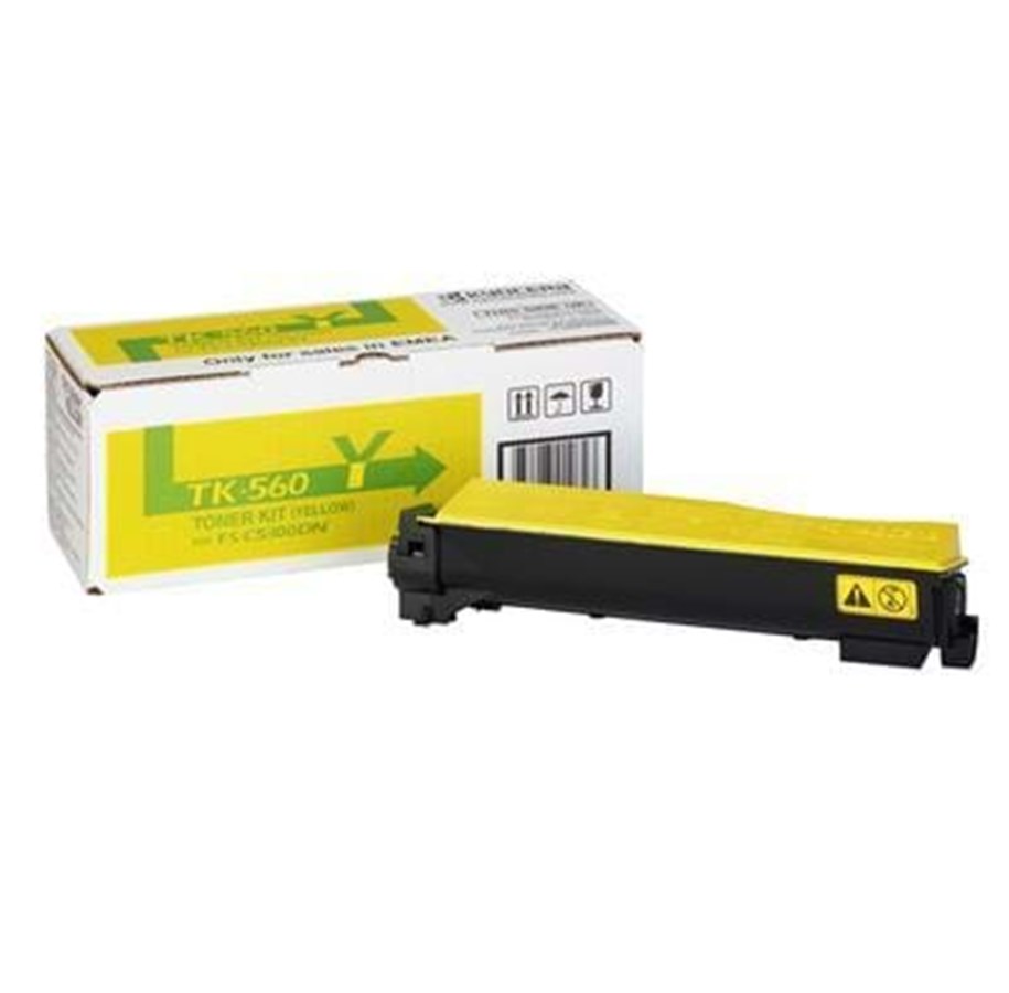 Druckerzubehör - Tinte & Toner - Kyocera TK 560Y Toner Yellow - Tonerpatrone Gelb - 0T2HNAEU