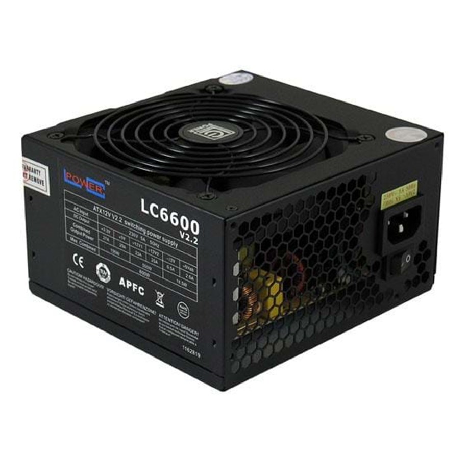 Netzteile - LC Power Super Silent LC6600 V2.2 - 600W Netzteile - 600 Watt - 0 - Ohne Kühler - ATX - 80 Plus - LC6600