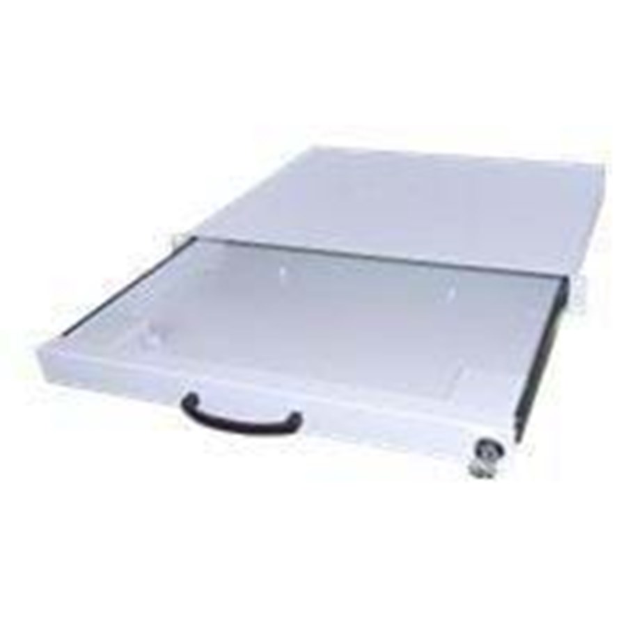 Rack-Gehäuse - Aixcase Tastaturablage für Rack (auf Schienen) - AIX-19K1U-W