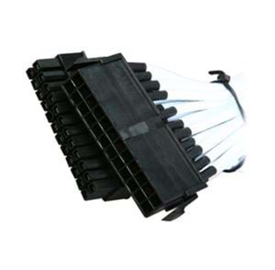 Stromkabel (Extern) - NZXT 24 Pin M/B Extension Kabel 250mm - Weiß - CBW-24P