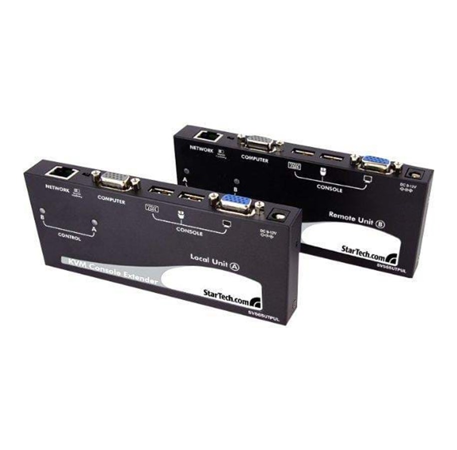 Repeater, boosters, bridges & Transceiver - StarTech.com Long Range USB VGA KVM Console Extender over Cat5 UTP - SV565UTPUL