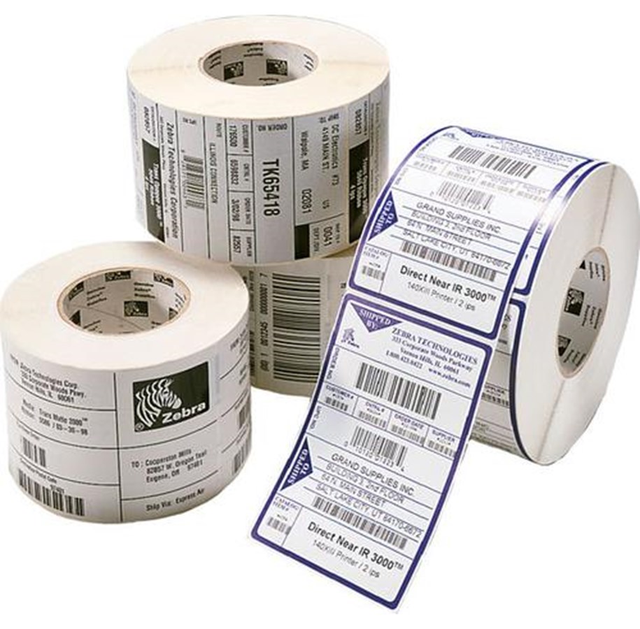 Papier, Fotopapier und Etiketten - Zebra Z-Select 2000T - perforerade matta - 3006318