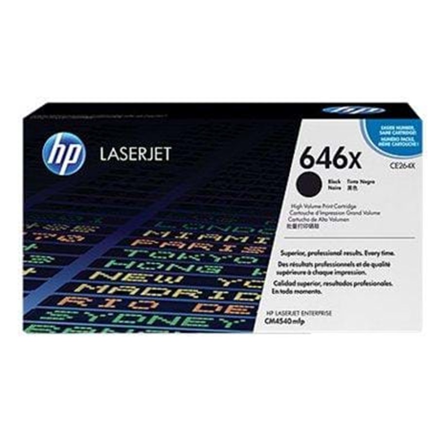 Druckerzubehör - Tinte & Toner - HP 646X / CE264X - Black Laser Toner - Tonerpatrone Schwarz - CE264X
