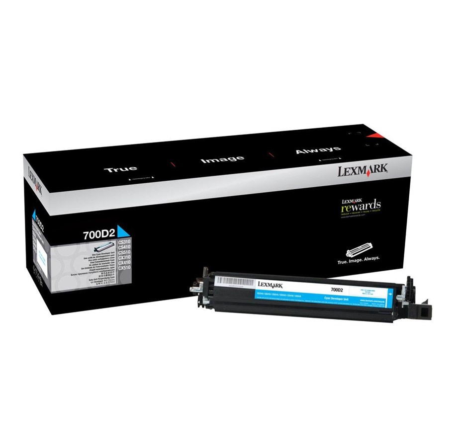 Druckerzubehör - Tinte & Toner - Lexmark 700D2 - Cyan - developer kit LCCP - 70C0D20