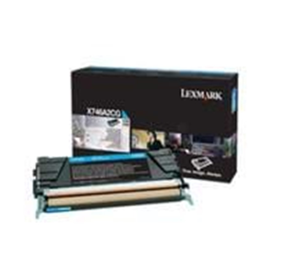 Druckerzubehör - Tinte & Toner - Lexmark X746A3CG - Tonerpatrone Cyan - X746A3CG