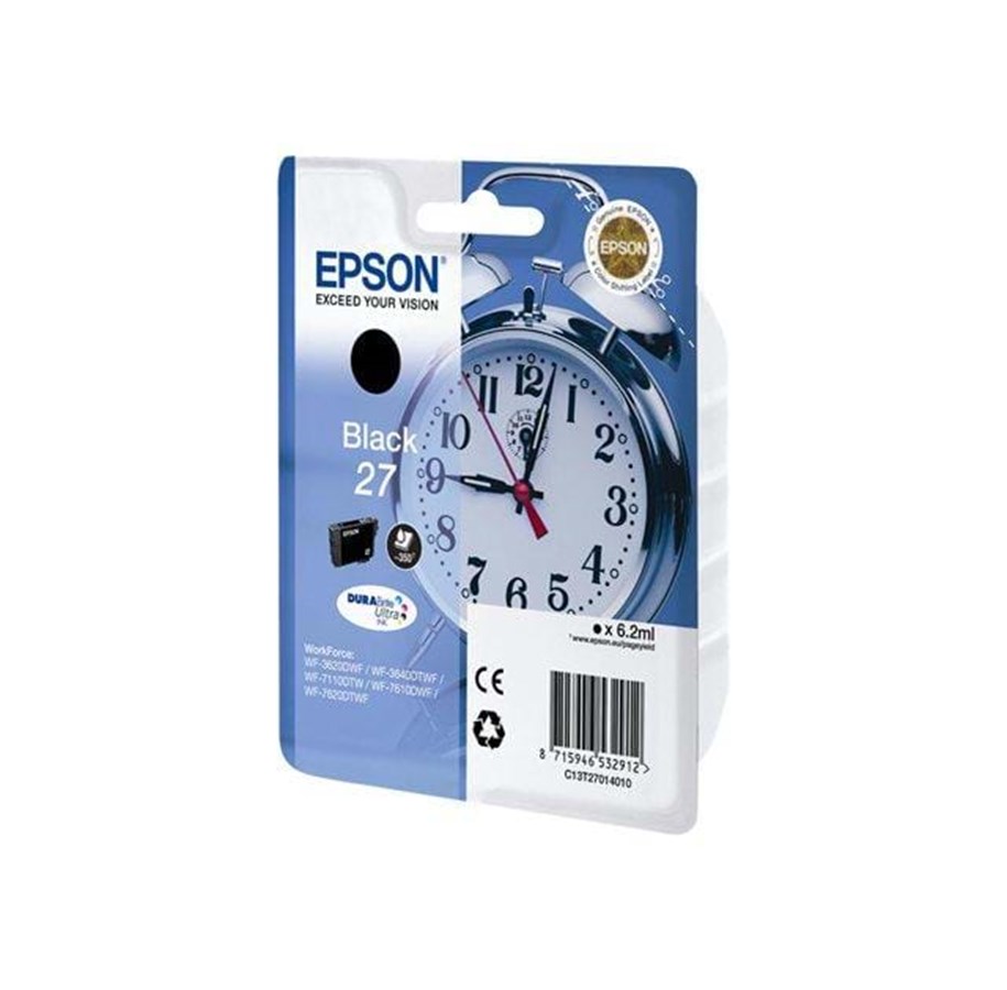 Druckerzubehör - Tinte & Toner - Epson 27 / C13T2701 - Tintenpatrone Schwarz - C13T27014010